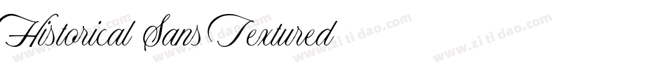 Historical Sans Textured字体转换